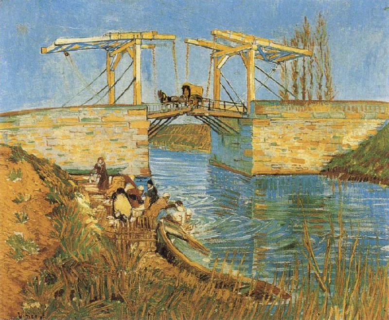 Vincent Van Gogh The Langlois Bridge at Arles china oil painting image